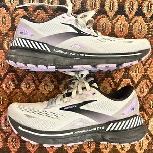 Brooks Women's Adrenaline GTS Running Shoes - Gray and Purple